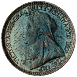 Pre-Owned 1895 UK Victoria Maundy Money 2 Pence Silver Coin - VAT Free