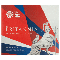Pre-Owned 2013 UK Britannia 5oz Proof Silver Coin - NGC Graded PF69 - 3788050-085 - VAT Free