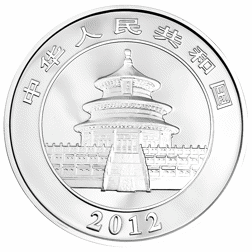 Pre-Owned 2012 Chinese Panda 5oz Proof Design Silver Coin - VAT Free