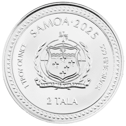 Pre-Owned 2025 Samoa Zebra Seahorse 1oz Silver Coin - VAT Free