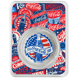 USA 140th Anniversary of Coca-Cola 1oz Silver Round