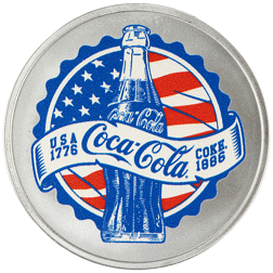 USA 140th Anniversary of Coca-Cola 1oz Silver Round