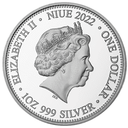 Pre-Owned 2022 Niue Shark vs Crocodile Apex Predator 1oz Silver Coin - VAT Free