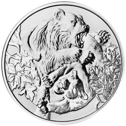 Pre-Owned 2022 Niue Cougar vs Bear Apex Predator 1oz Silver Coin - VAT Free