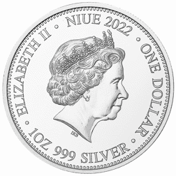 Pre-Owned 2022 Niue Cougar vs Bear Apex Predator 1oz Silver Coin - VAT Free