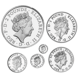 Pre-Owned 2019 UK Britannia Proof Silver 6-Coin Set - Damaged Sleeve - VAT Free