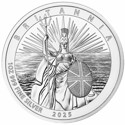 Pre-Owned 2025 UK Britannia 1oz Proof Silver Coin - VAT Free