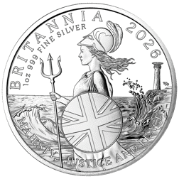 Pre-Owned 2026 UK Britannia 1oz Proof Silver Coin - VAT Free