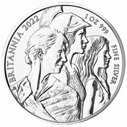 Pre-Owned 2022 UK Britannia 1oz Brilliant Uncirculated Silver Coin - VAT Free