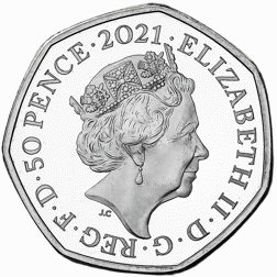 Pre-Owned 2021 UK Tales of the Earth: Dimorphodon 50p Proof Silver Coin - VAT Free