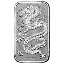 2026 Australian Dragon Rectangular 1oz Silver Coin