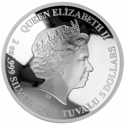 Pre-Owned 2017 Tuvalu Doctor Strange 2oz Proof Silver Coin - VAT Free