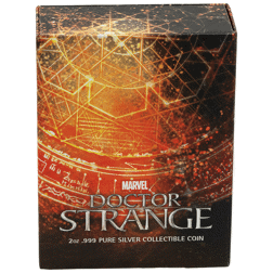 Pre-Owned 2017 Tuvalu Doctor Strange 2oz Proof Silver Coin - VAT Free