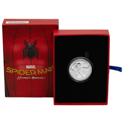 Pre-Owned 2017 Cook Islands Spider-Man: Homecoming 1oz Proof Silver Coin - VAT Free