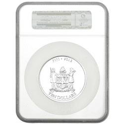 Pre-Owned 2013 Fiji Hawksbill Turtle 5oz Silver Coin - NGC Graded MS69 - 2689437-004 - VAT Free