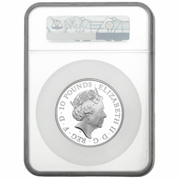 Pre-Owned 2018 UK Britannia 5oz Proof Silver Coin - NGC Graded Gem Proof - 4851797-030 - VAT Free