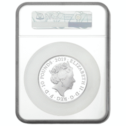 Pre-Owned 2019 UK Tower of London: Crown Jewels 5oz Proof Silver Coin - NGC Graded PF69 - 4956238-01