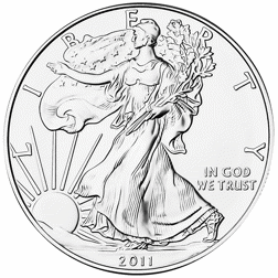 Pre-Owned 2011 USA Eagle 1oz Silver Coin - Boxed and Certificated - VAT Free