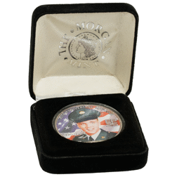 Pre-Owned 2002 USA Eagle 'Elvis Presley 25th Anniversary' Colourised 1oz Silver Coin - VAT Free