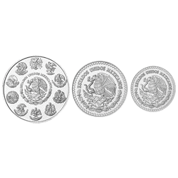 Pre-Owned 2013 Mexico Libertad Proof Design Silver 3-Coin Collection - VAT Free