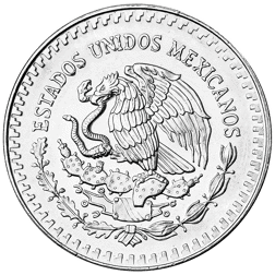 Pre-Owned 1990 Mexican Libertad 1oz Silver Coin - VAT Free