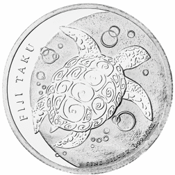 Pre-Owned Fiji Taku Turtle 1/2oz Silver Coin - Mixed Dates - VAT Free
