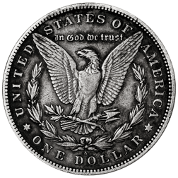 Pre-Owned 1899 USA Morgan Dollar San Francisco Silver Coin - VAT Free