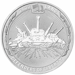 Pre-Owned 2023 Tuvalu Defenders of Liberty 1oz Silver Coin - VAT Free