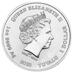 Pre-Owned 2023 Tuvalu Defenders of Liberty 1oz Silver Coin - VAT Free
