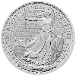 2027 UK Britannia 30th Anniversary 1/10oz Silver Coin
