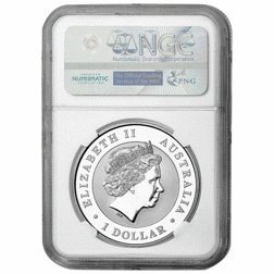 Pre-Owned 2016 Australian Kookaburra 1oz Silver Coin - NGC Graded MS70 - 4301636-345- VAT Free