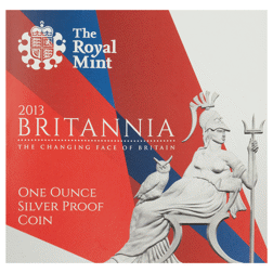 Pre-Owned 2013 UK Britannia Proof 1oz Silver Coin - VAT Free