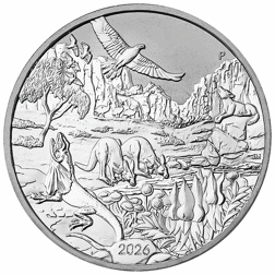 Pre-Owned 2026 Australian Wonders of Australia: The Outback 1oz Silver Coin - VAT Free