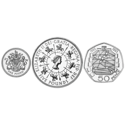 Pre-Owned 1993 UK Proof Silver 3-Coin Collection - VAT Free