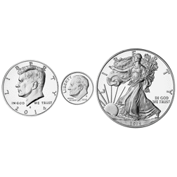 Pre-Owned 2014 USA US Mint Proof Silver 8-Coin Set - VAT Free