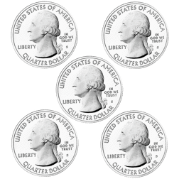 Pre-Owned 2014 USA US Mint Proof Silver 8-Coin Set - VAT Free