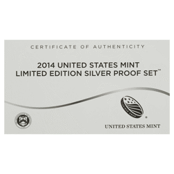Pre-Owned 2014 USA US Mint Proof Silver 8-Coin Set - VAT Free