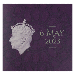 Pre-Owned 2023 UK Coronation of King Charles III £5 Proof Piedfort Silver Coin - VAT Free