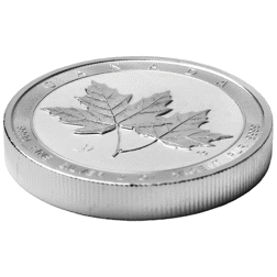 Pre-Owned Canadian Twin Maple 2oz Silver Coin - Mixed Dates - VAT Free