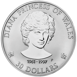 Pre-Owned 1997 Cook Islands Princess Diana 1kg Proof Design Silver Coin - VAT Free