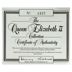 Pre-Owned 1972-1981 Queen Elizabeth II Proof Silver Crown 4-Coin Collection - VAT Free