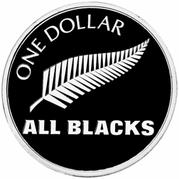 Pre-Owned 2011 New Zealand All Blacks 1oz Proof Design Silver Coin - VAT Free