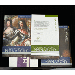 Pre-Owned 2007 Alderney 'A History of the Monarchy' £5 Gold-Plated Proof Silver 23-Coin Collection -