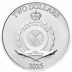 Pre-Owned 2025 Niue Marvel Captain America VS Thanos 1oz Silver Coin - VAT Free