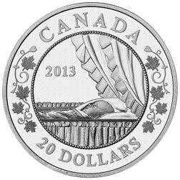 Pre-Owned 2013 Canadian Royal Infant: 'Sleeping Baby' $20 Proof Design Silver Coin - VAT Free