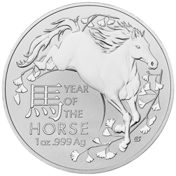 Pre-Owned 2026 Royal Australian Mint Year of the Horse 1oz Silver Coin - VAT Free