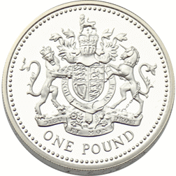 Pre-Owned 1998 UK £1 Piedfort Proof Silver Coin - VAT Free