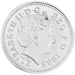 Pre-Owned 1998 UK £1 Piedfort Proof Silver Coin - VAT Free