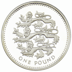 Pre-Owned 2002 UK £1 Piedfort Proof Silver Coin - VAT Free