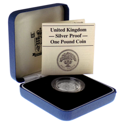 Pre-Owned 1987 UK £1 Silver Proof Coin - VAT Free